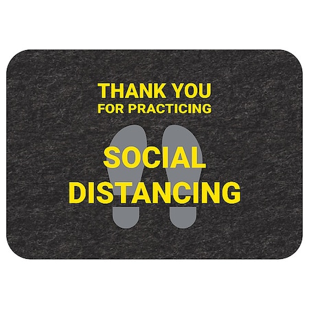 Social Distance Floor Sign, PK4 MPN:GMM21004-BK