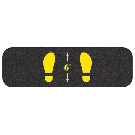Social Distance Floor Sign, PK6 MPN:GMM82001-BK