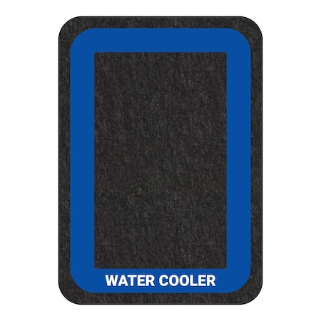 Water Cooler Mat, 17X24 5S, PK6 MPN:GRPLM1724-POR-BK-X6