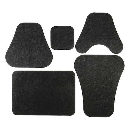 Restroom Mat Bundle, Black, Thickness 1/8