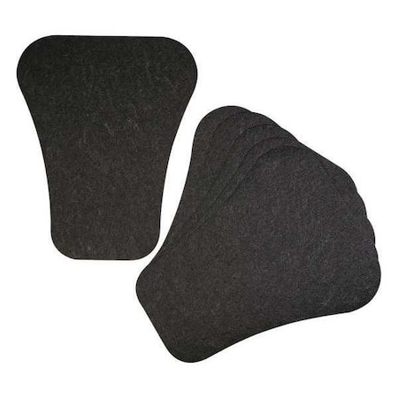 Urinal Mat, Black, Unscented, 23 1/5 in, PK6 MPN:GRP7002-BK