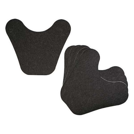 Toilet Mat, Black, Unscented, 15 1/2 in, PK6 MPN:GRP7003-BK