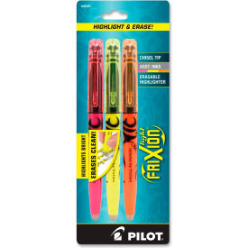 Pilot® FriXion Light Erasable Highlighter Chisel Tip Orange/Pink/Yellow Ink 3/Pack 46507