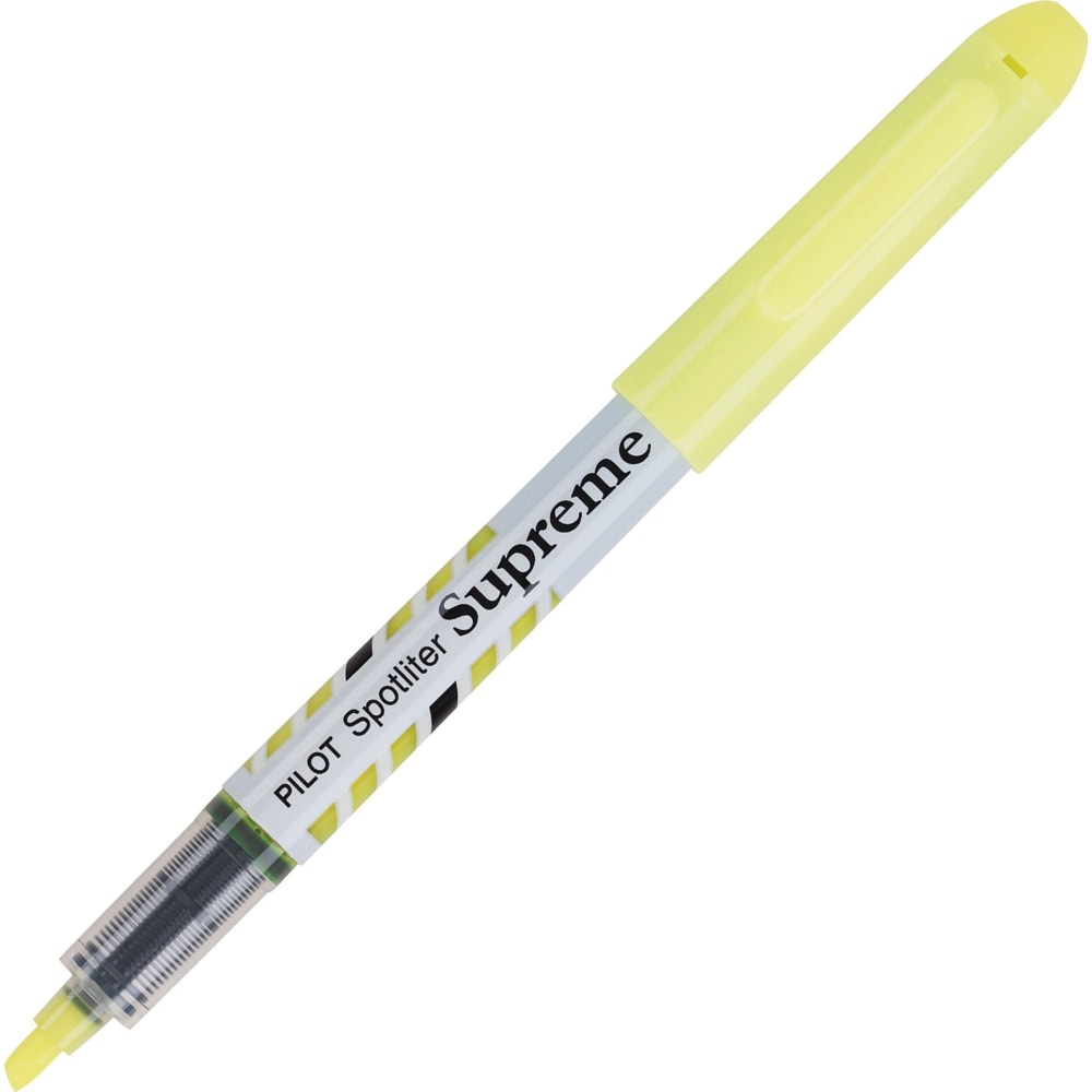 Pilot Spotliter Supreme Highlighters, Chisel Tip, Yellow, 12/Pack MPN:16008