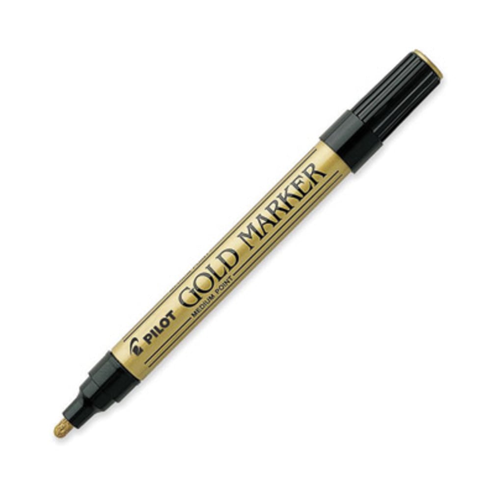 Pilot Creative Permanent Markers - Gold Ink - Gold Barrel - 1 Each MPN:41700