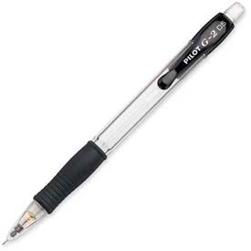 Pilot® G2 Mechanical Pencil Rubber Grip Refillable 0.5mm Black Dozen 51014