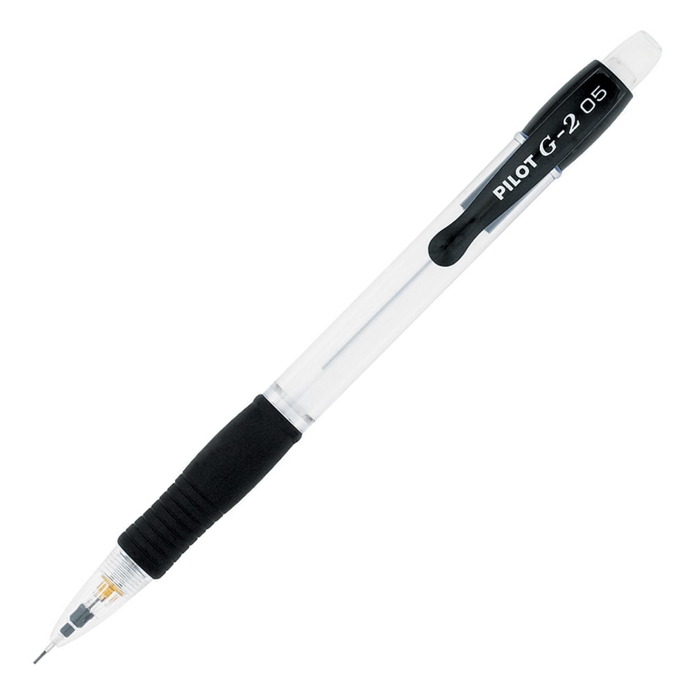 Pilot G-2 Mechanical Pencils, 0.5mm, #2 Lead, Clear Barrel, Pack Of 12 MPN:51014