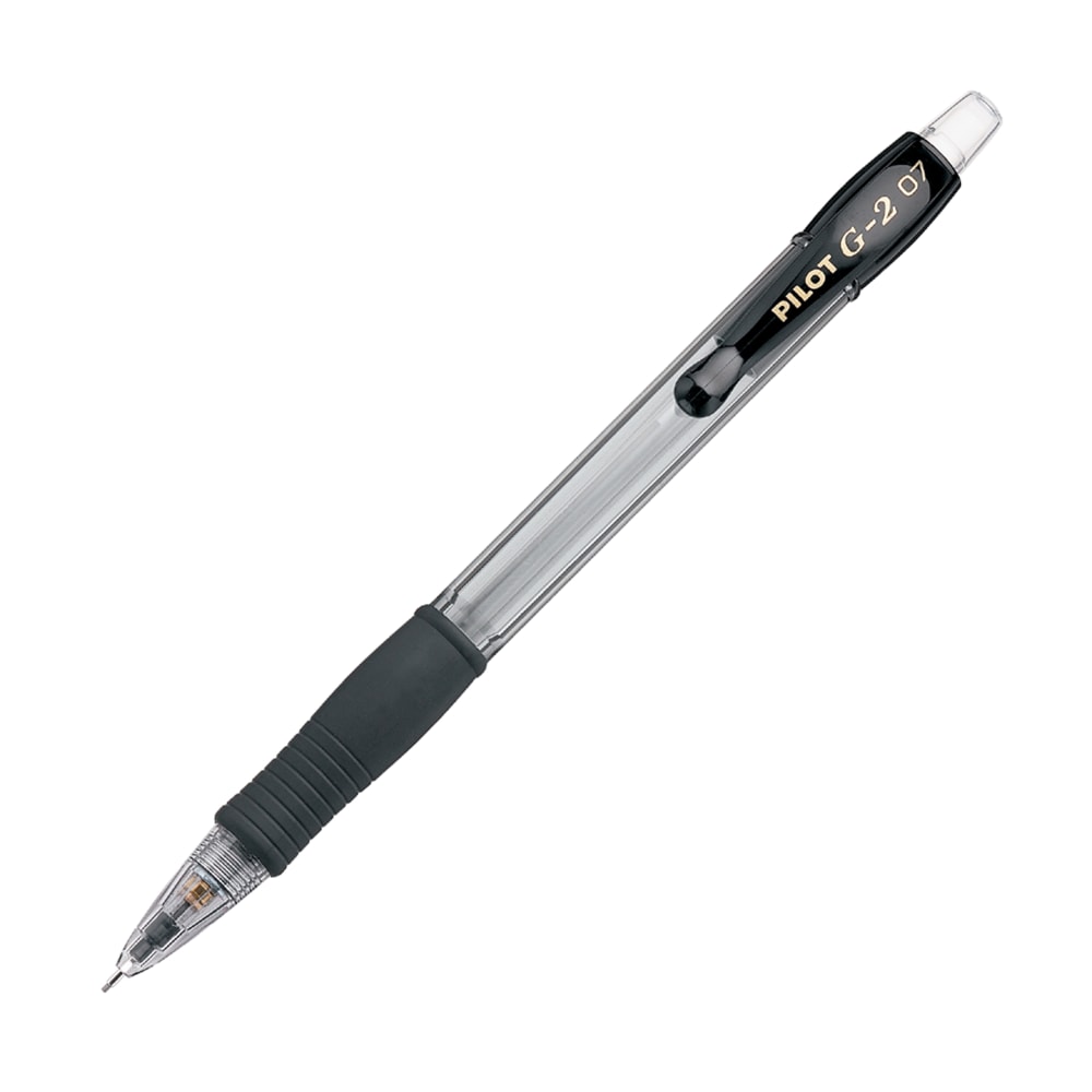 Pilot G-2 Mechanical Pencils, 0.7 mm, Clear Barrel, Pack Of 12 MPN:51015