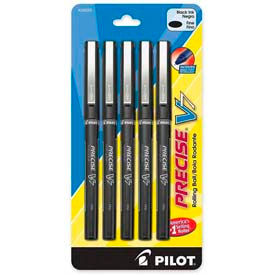 Pilot® Precise V7 Rollerball Pen Non-Refillable Fine 0.7mm Black Ink 5/Pack 26020