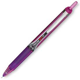 Pilot® Precise V5RT Retractable Roller Ball Pen Purple Ink .5mm Dozen 26066