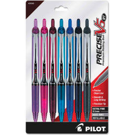 Pilot® Precise V5RT Retractable Roller Ball Pen 0.5mm Assorted Ink/Barrel 7/Pack 26095