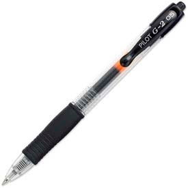 Pilot® G2 Gel Retractable Rollerball Pen Extra Fine 0.5mm Black Ink Dozen 31002
