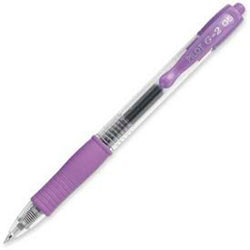 Pilot® G2 Gel Retractable Rollerball Pen Extra Fine 0.5mm Purple Ink Dozen 31006