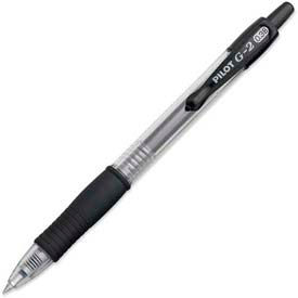 Pilot® G2 Gel Retractable Rollerball Pen Ultra Fine 0.38mm Black Ink Dozen 31277