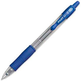 Pilot® G2 Gel Retractable Rollerball Pen Ultra Fine 0.38mm Blue Ink Dozen 31278