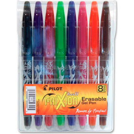 Pilot® FriXion Ball Erasable Gel Pen Fine 0.7mm Assorted Ink 8/Pack 31569