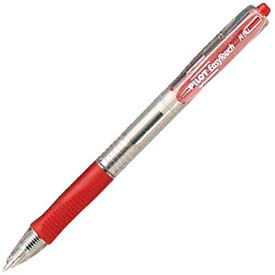 Pilot® EasyTouch Ballpoint Retractable Pen Medium Red Ink Dozen 32222