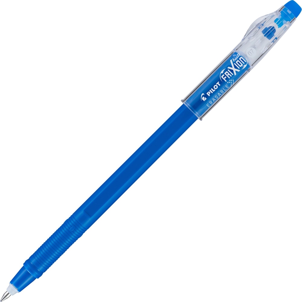 Pilot FriXion Ball ColorSticks Erasable Ballpoint Pens, Pack of 12, Medium Point, 0.7 mm, Blue Barrel, Blue Ink MPN:32466