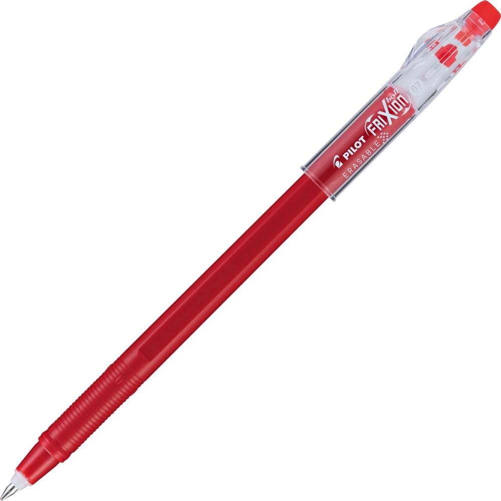 Pilot FriXion Ball ColorSticks Erasable Ballpoint Pens, Pack of 12, Medium Point, 0.7 mm, Red Barrel, Red Ink MPN:32467