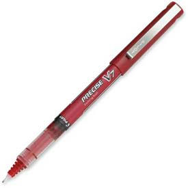 Pilot® Precise V7 Rolling Ball Pen Non-Refillable Fine 0.7mm Red Ink Dozen 35352