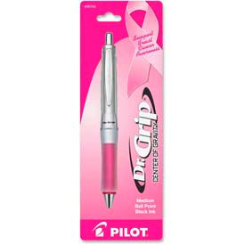 Pilot® Dr. Grip Center of Gravity Ballpoint Retractable Pen Black Ink Pink Barrel 36192