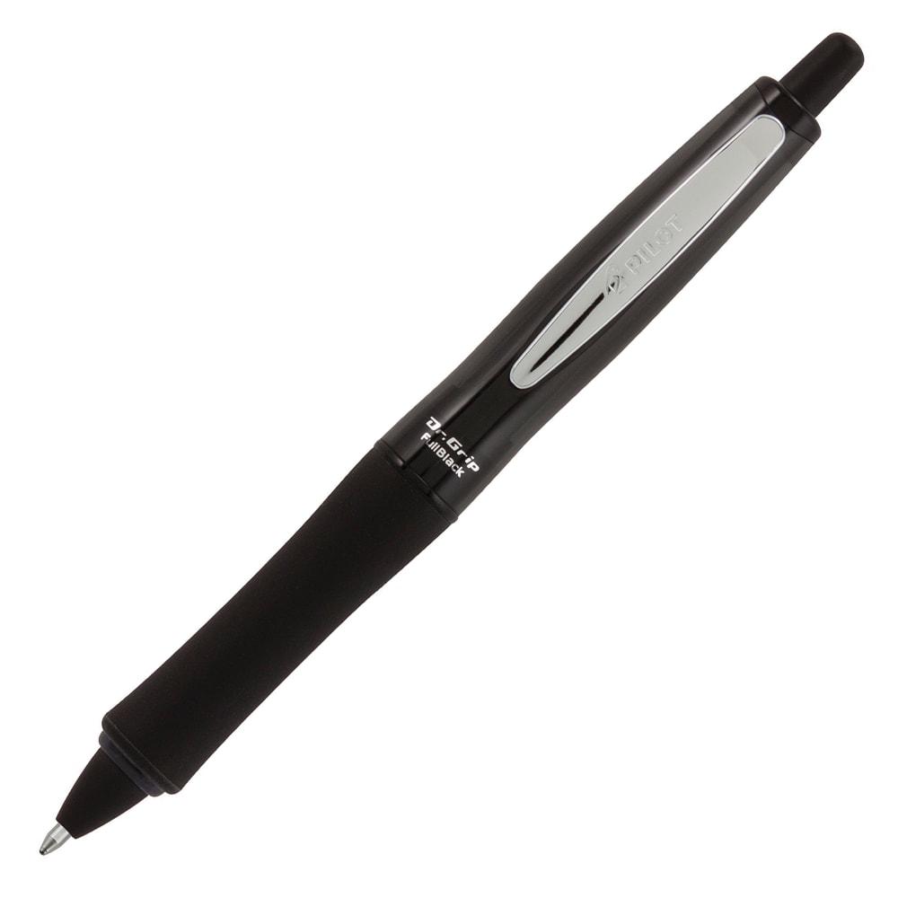 Pilot Dr. Grip Retractable Ballpoint Pen, Medium Point, 1.0 mm, Black Barrel, Black Ink MPN:36193