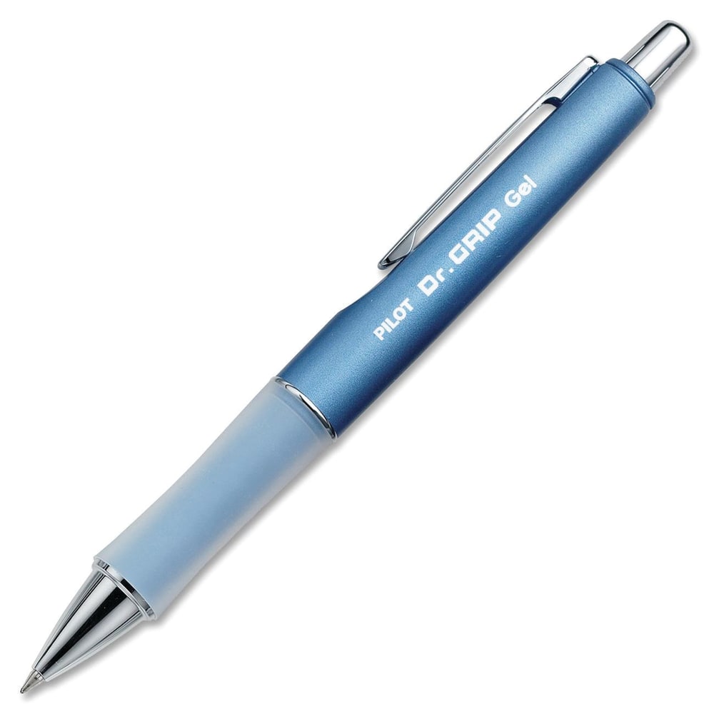 Pilot Dr. Grip LTD Gel Rollerball Pen, Fine Point, 0.7 mm, Ice Blue Barrel, Black Ink MPN:36271