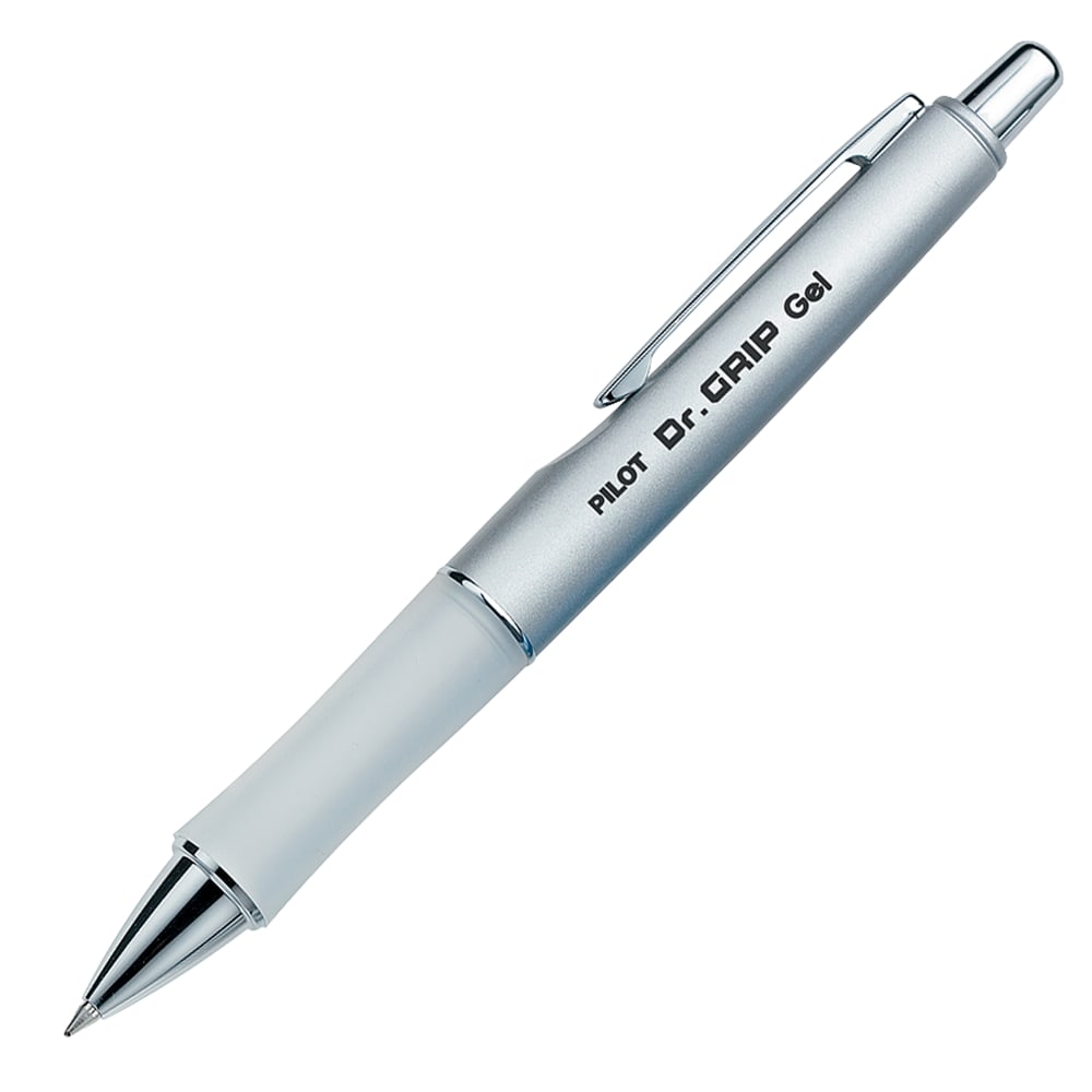Pilot Dr. Grip LTD Gel Rollerball Pen, Fine Point, 0.7 mm, Platinum Barrel, Black Ink MPN:36272
