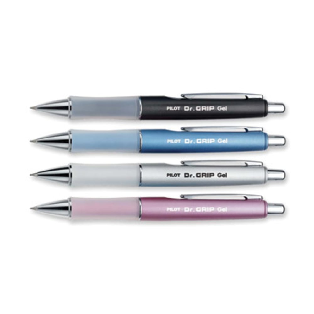 Pilot Dr. Grip Retractable Gel Rollerball Pen, Fine Point, 0.7 mm, Assorted Barrel, Black Ink MPN:36274