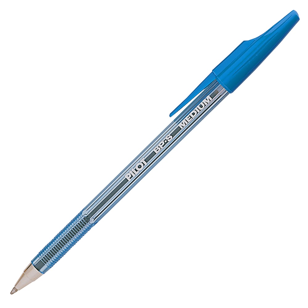 Pilot Better Ballpoint Pens, Medium Point, 1.0 mm, Blue Barrel, Blue Ink, Pack Of 12 MPN:36711