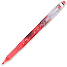 Pilot® Precise P-500 Gel Rollerball Pen Extra Fine 0.5mm Red Barrel/Ink Dozen 38602
