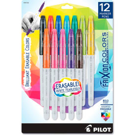 Pilot® FriXion Colors Erasable Stick Marker Pen 2.5mm Assorted Ink/Barrel 12/Set 44155