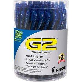 Pilot® G2 Premium Retractable Gel Pen Fine 0.7mm Blue Ink/Barrel 36/Pack 84066