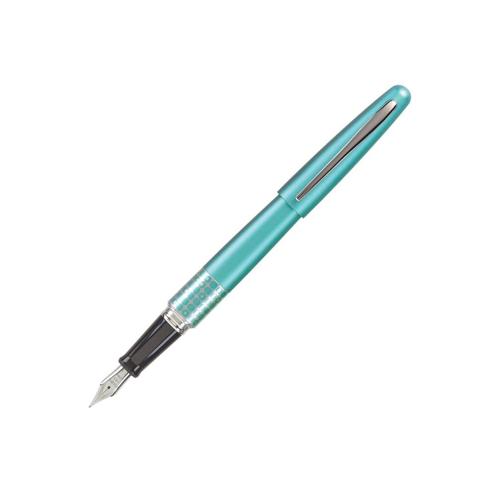 Pilot MR Retro Fountain Pen, Fine Point, Turquoise Dots Barrel, Black Ink MPN:91436