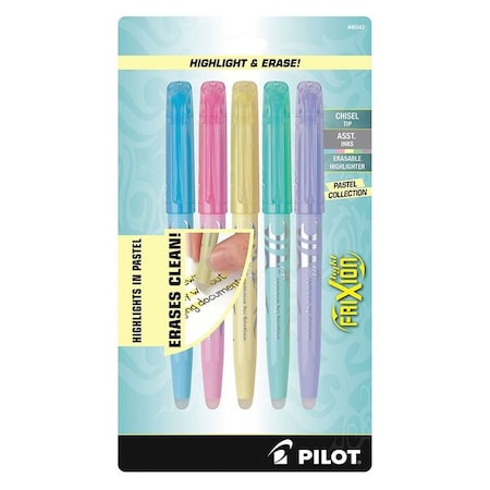Light Pastel Erasable Highlighters, PK5 MPN:072838465436