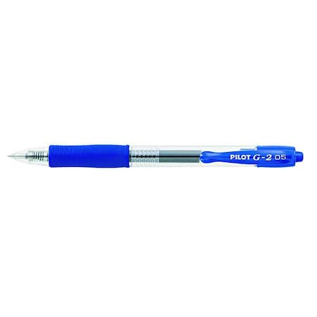 G2 Premium Gel Pen, Retractable, Extra-Fine 0.5 mm, Blue Ink, Smoke/Blue Barrel, PK12 MPN:PIL31003