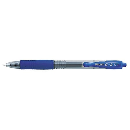 G2 Premium Gel Pen, Retractable, Fine 0.7 mm, Blue Ink, Smoke/Blue Barrel, PK12 MPN:PIL31021