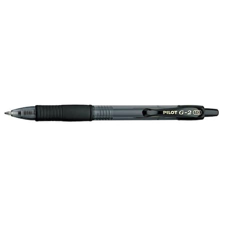 Retractable Gel Roller Ball Pen, 1.0 mm, Black PK12 MPN:PIL31256