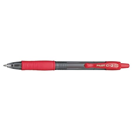G2 Premium Gel Pen, Retractable, Bold 1 mm, Red Ink, Smoke/Red Barrel, PK12 MPN:PIL31258