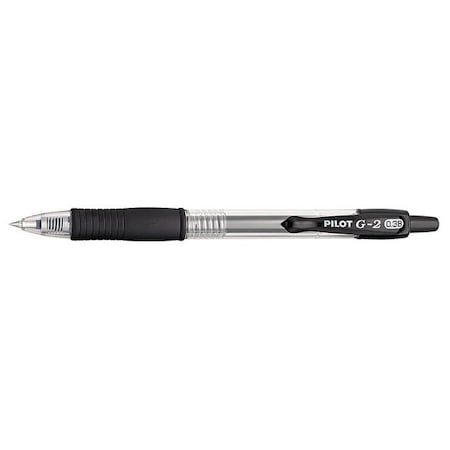 G2 Roller Ball Gel Pen, Extra Fine 0.38 mm, Black PK12 MPN:PIL31277
