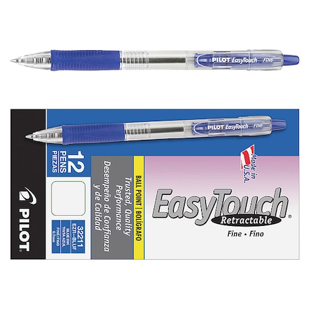 Retractable Pen, Fine 0.7 mm, Blue PK12 MPN:PIL32211