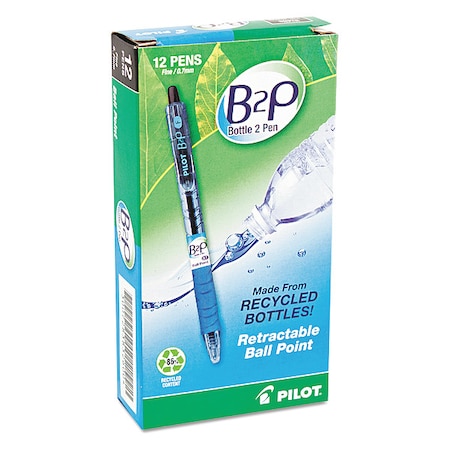 Retractable Recycled Pen, Fine 0.7 mm, Black PK12 MPN:PIL32600