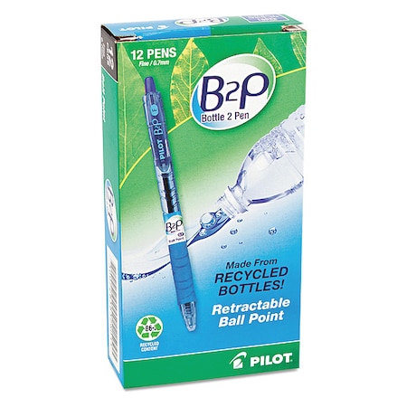 Retractable Recycled Pen, Fine 0.7 mm, Blue PK12 MPN:PIL32601