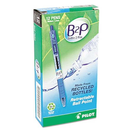 Retractable Recycled Pen, Medium 1.0 mm, Blue PK12 MPN:PIL32801