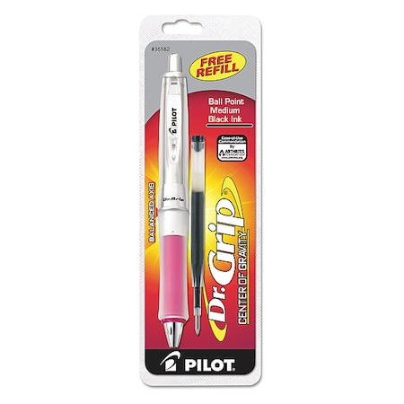 Retractable Center of Gravity Pen, Medium 1.0 mm, Black MPN:PIL36182