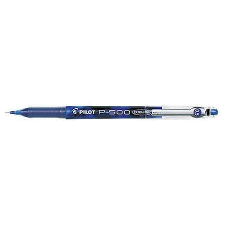 P-500 Gel Ink Roller Ball Pen, Extra Fine 0.5 mm, Blue PK12 MPN:PIL38601