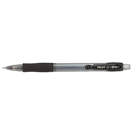 G2 Mechanical Pencil, 0.7 mm, HB (No 2), Black Lead, Clear/Black Barrel, PK12 MPN:PIL51015