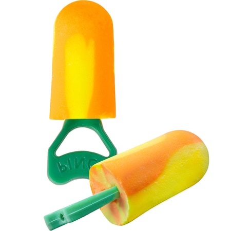 Not Applicable Disposable Foam Earplugs, Bullet Shape, 32 dB, Orange, Yellow, 100 PK MPN:PF-1
