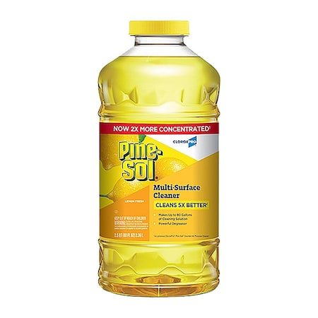 All Purpose Cleaner, 80 oz, Bottle, Concentrated, Lemon Fresh, 3 PK MPN:60607