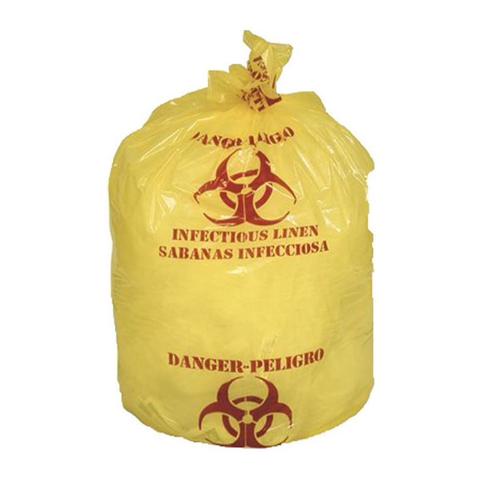 Pinnacle Disinfecting Liners, 38 Gallon, 30in x 41in, Yellow, Case Of 250 (Min Order Qty 3) MPN:HH304314PY